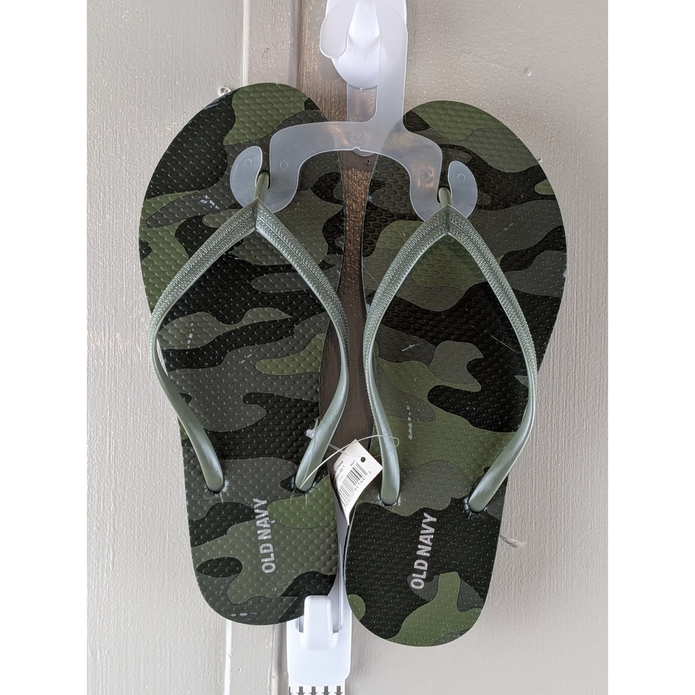Old Navy Womens Camo Flip Flop Sandals Green Camouflage Size 7 201355-46-1